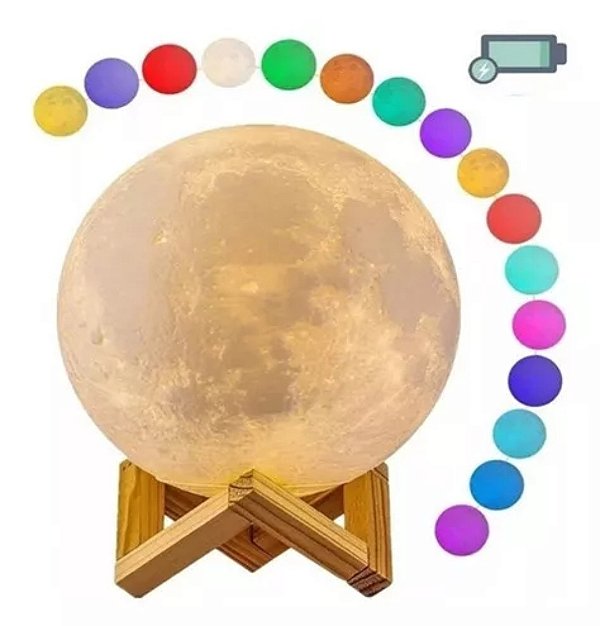 Umidificador, Aromatizador e abajur Lua Cheia