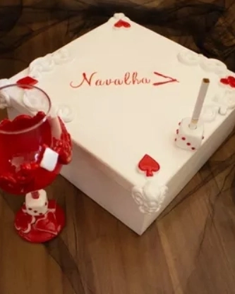 KIT MARIA NAVALHA TAÇA + SUPORTE + CAIXA MDF 25 X 25 X 10 CM - 1007