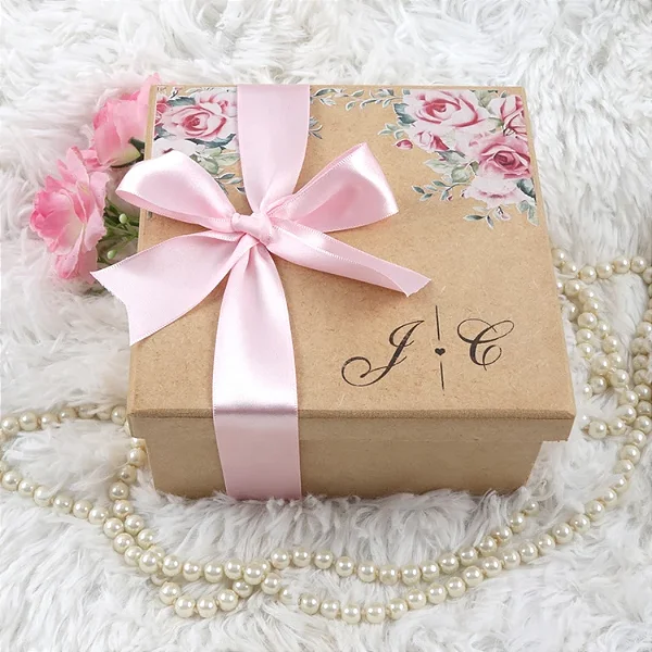 CAIXA MDF PERSONALIZADO PARA LEMBRANCINHA - ROSA BEBÊ - 1032