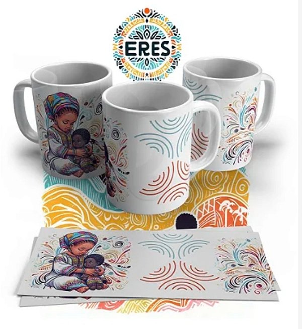 CANECA DE PORCELANA ERÊS - 1043