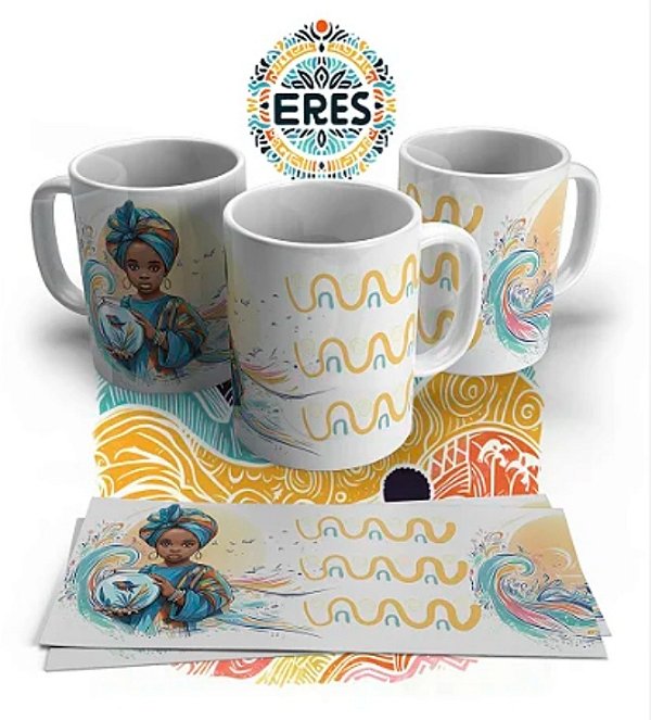 CANECA DE PORCELANA PERSONALIZADO ERÊS - 1044