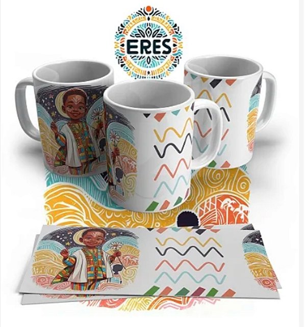 CANECA DE PORCELANA PERSONALIZADO ERÊS. - 1045