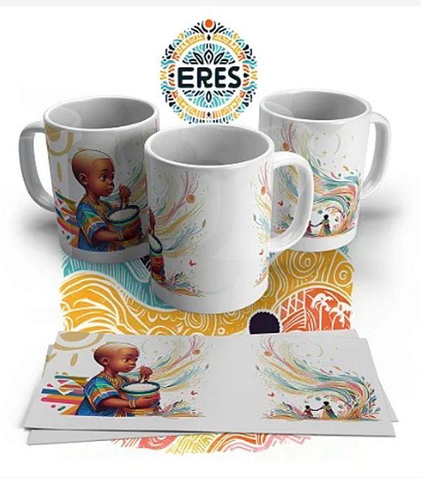 CANECA DE PORCELANA PERSONALIZADO ERÊS - 1048