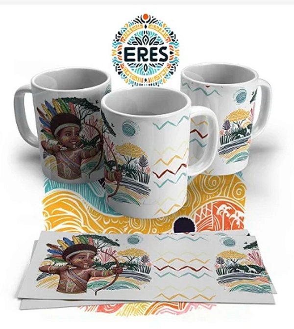 CANECA DE PORCELANA PERSONALIZADO ERÊS - 1050