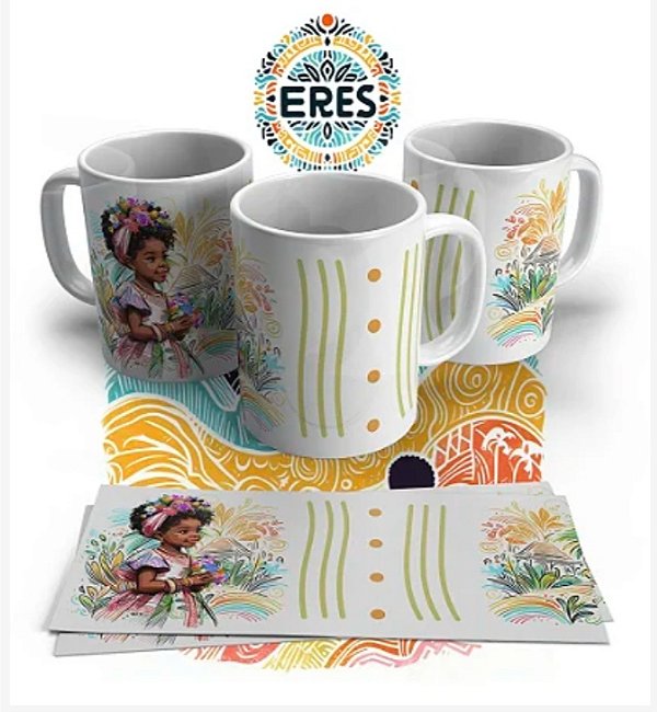 CANECA DE PORCELANA PERSONALIZADO ERÊS - 1049