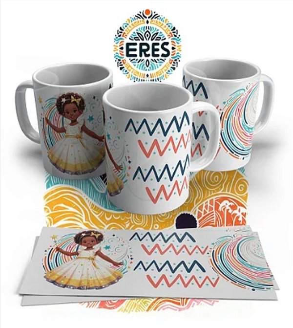 CANECA DE PORCELANA PERSONALIZADO ERÊS - 1052