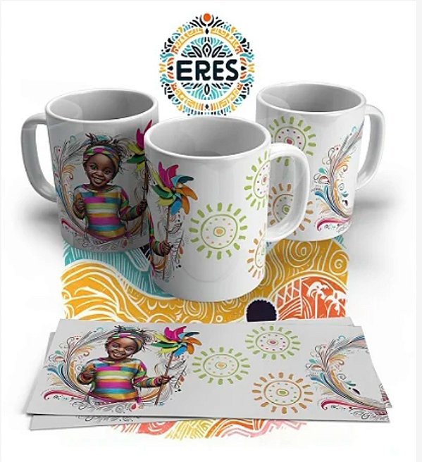 CANECA DE PORCELANA PERSONALIZADO ERÊS - 1053