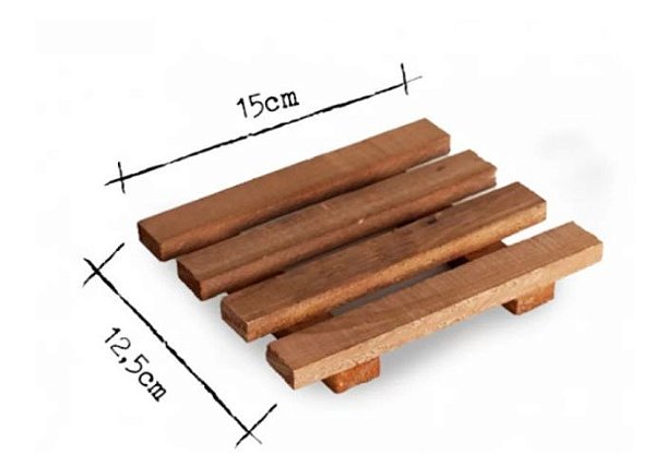 Saboneteira Pallet Madeira Sabonete Natural Vegana