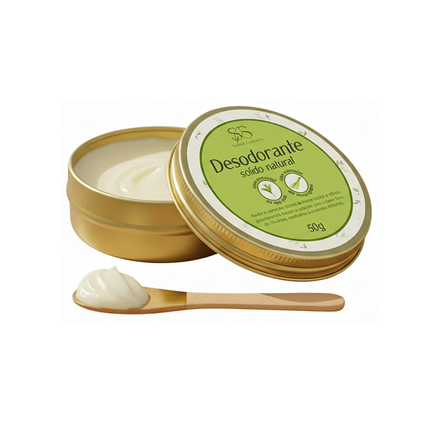 Desodorante Sólido Natural 50g - Anti Odor, Suor e Clareamento da Axila