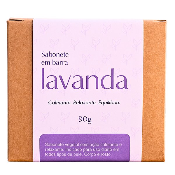 Sabonete de Lavanda - Hidratação, Acalma e Relaxa