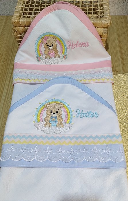 Toalha fralda com capuz