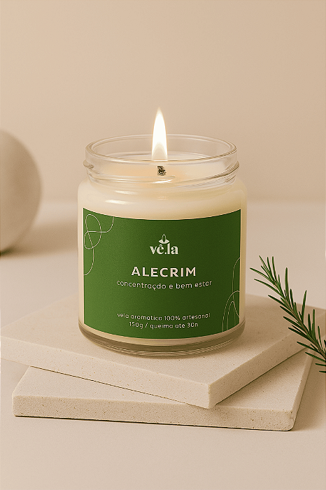 Vela Aromática de Alecrim (150g)