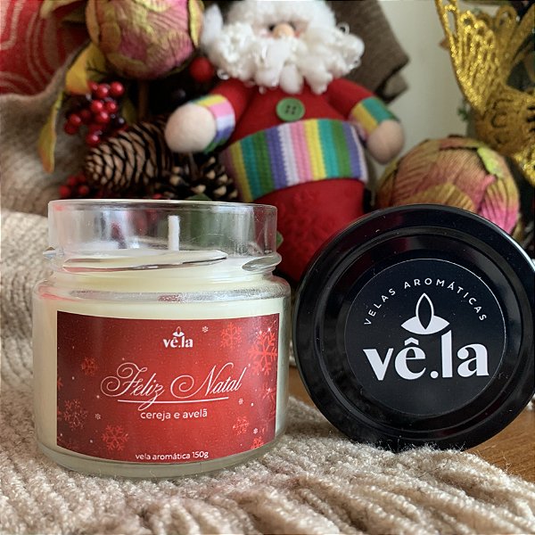 Vela Aromática de Cereja e Avelã (150g) - Edição Limitada