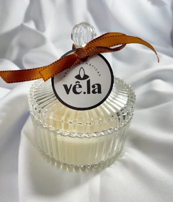 Vela Aromática de Café Trufado com Cristal Citrino - Edição Limitada