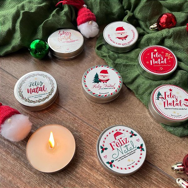 Mini Vela Brilho de Luz 20g cada - Aromas Variados - Edição Limitada