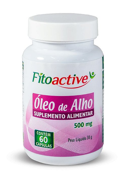 Óleo De Alho 500 MG 60 Cápsulas Fitoactive