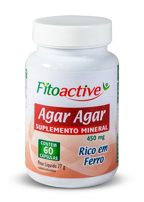 Agar-Agar 450 mg 60 Cápsulas Fitoactive