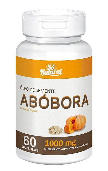 Óleo de Semente de Abóbora 1000 mg 60 cápsulas Só Natural