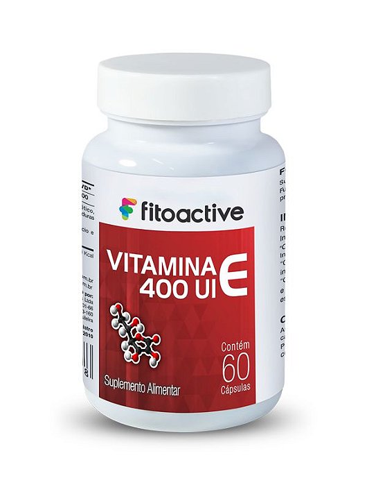 Vitamina E 400 UI 60 Cápsulas Fitoactive