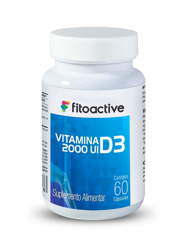 Vitamina D3 2000 UI 60 Cápsulas Fitoactive