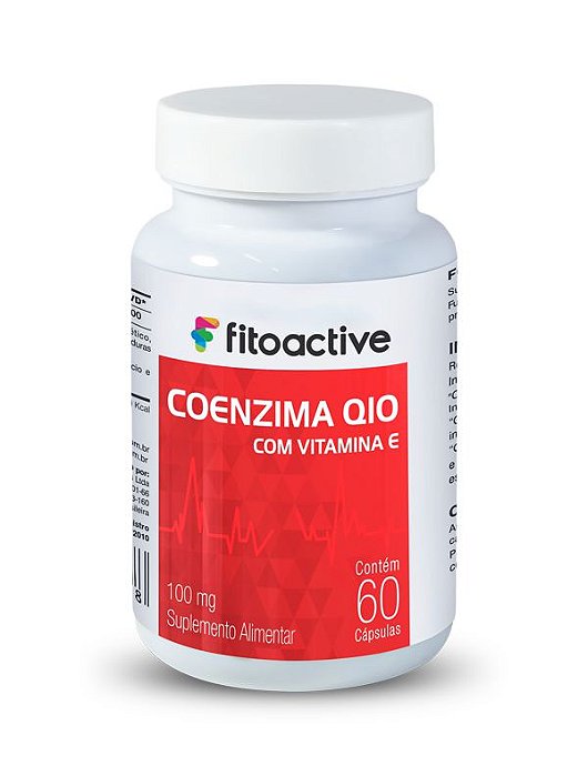 Coenzima Q10 CoQ10 100 MG 60 Cápsulas Fitoactive