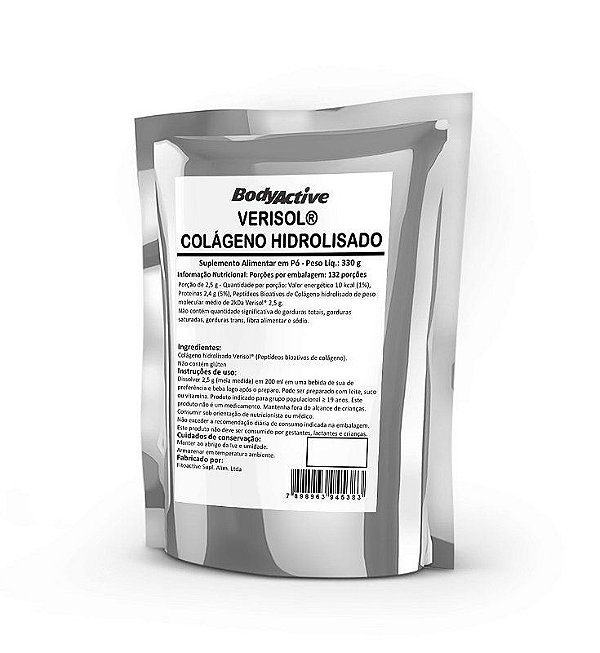 Verisol Colágeno Hidrolisado 100% Puro Refil 330g Bodyactive