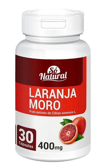 Laranja Moro 400 mg 30 Cápsulas Só Natural