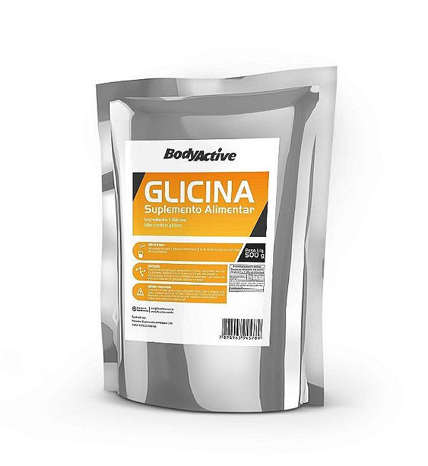L-Glicina 500 G Em Pó Bodyactive