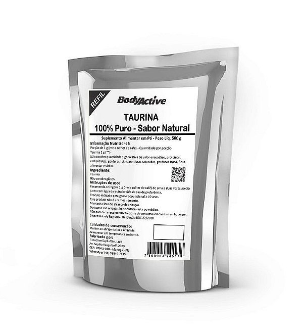 Taurina 500 g Bodyactive