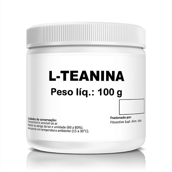 L-teanina 100 G Bodyactive Pó | Foco e Relaxamento