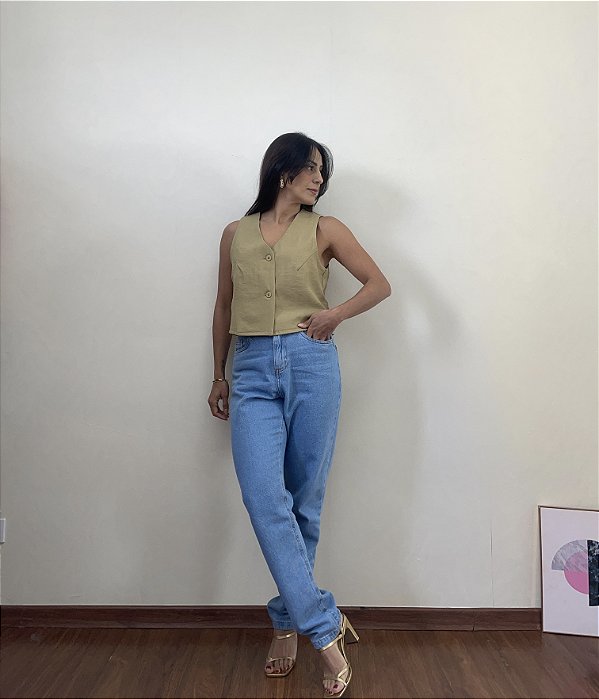 Colete de Alfaiataria Verde