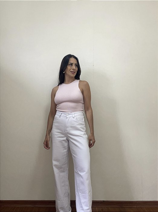 Calça Wide Leg Branca