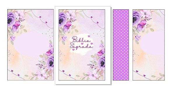 Capa para biblia lilas