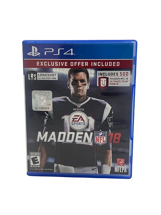Jogo Mídia Física PS4 - Madden NFL 18