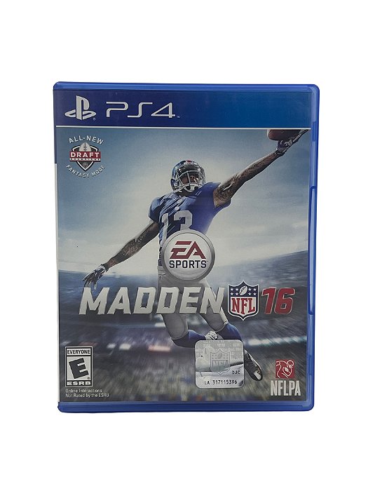 Jogo Mídia Física PS4 - Madden NFL 16
