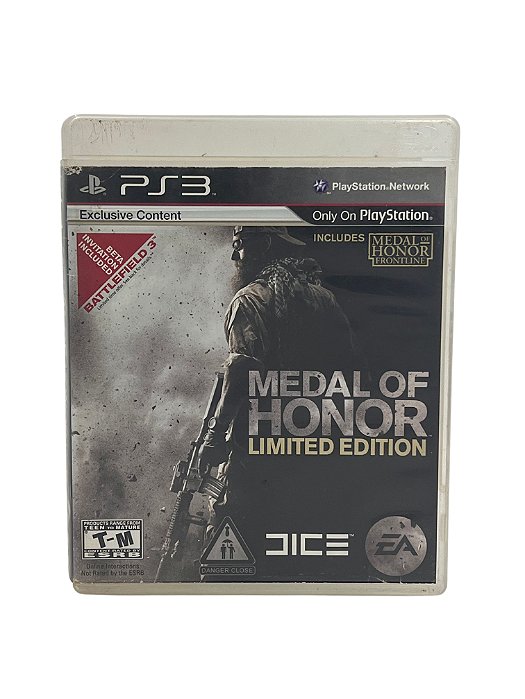 Jogo Mídia Física PS3 - Medal Of Honor Limited Edition