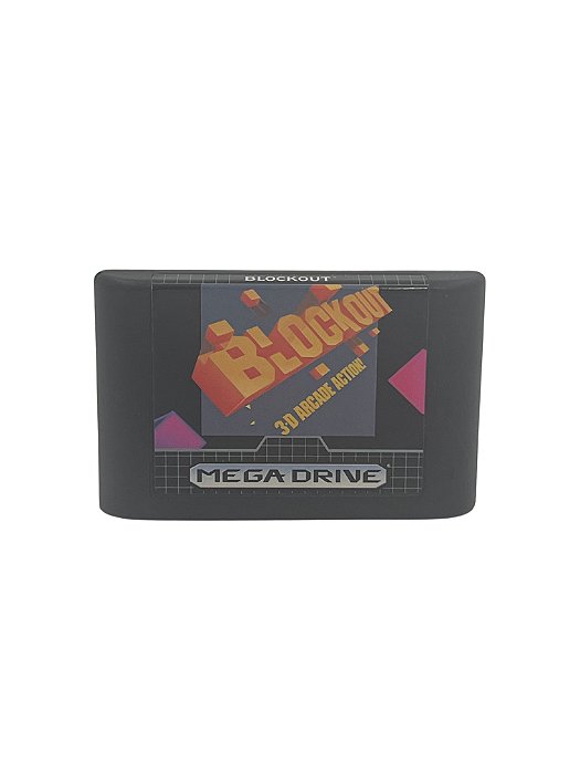 Jogo Mídia Física Mega Drive - Blockout Relabel Loose