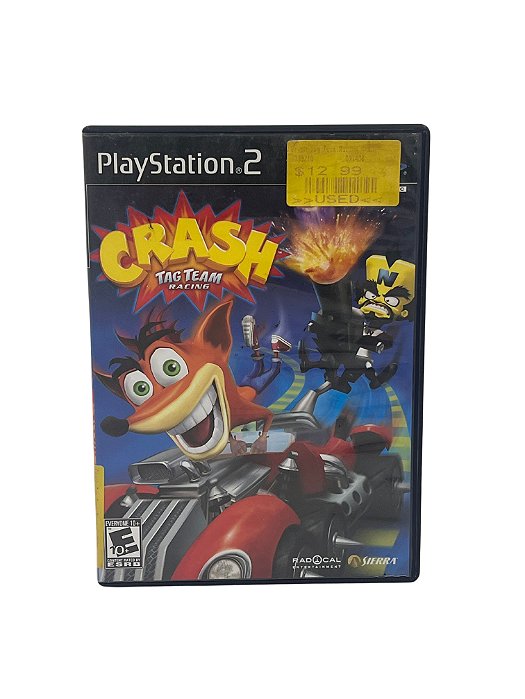 Jogo Mídia Física PS2 - Crash Tag Team Racing