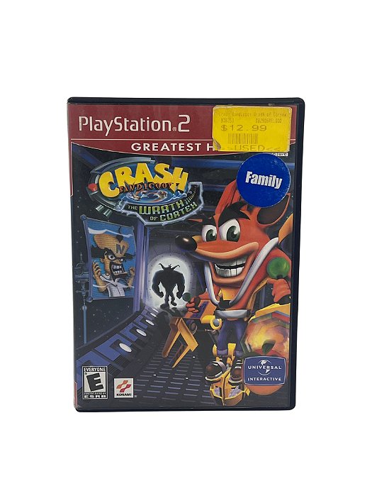 Jogo Mídia Física PS2 - Crash Bandicoot The Wrath of Cortex
