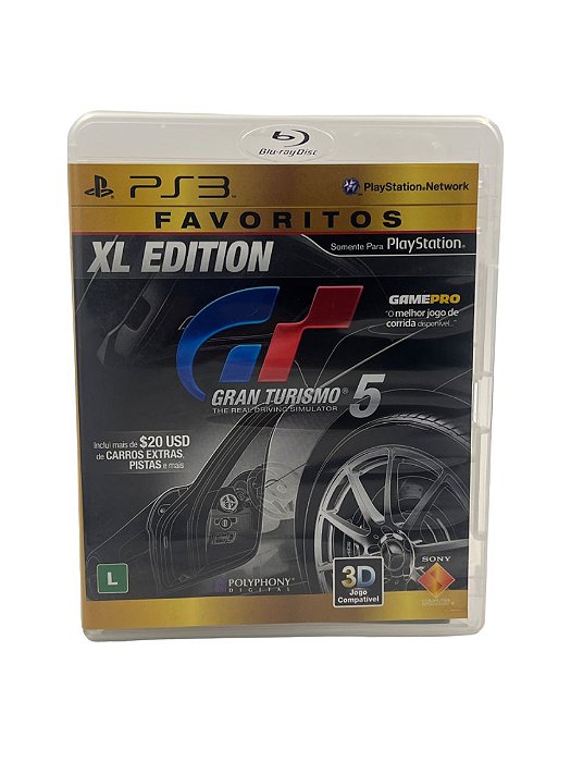 Jogo Mídia Física PS3 - Gran Turismo 5 XL Edition