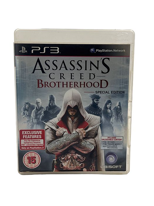 Jogo Mídia Física PS3 - Assassins Creed Brotherhood Ed. E