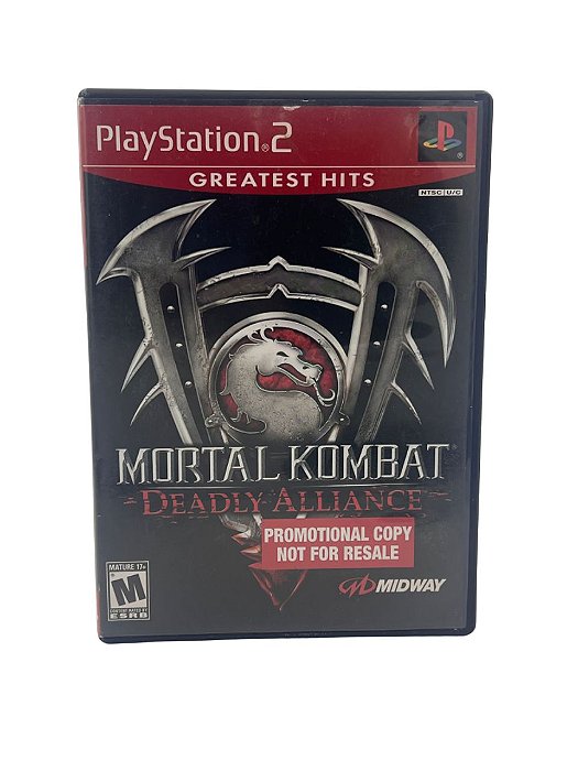 Jogo Mídia Física PS2 - Mortal Kombat Deadly Alliance