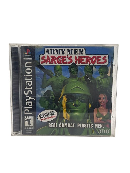 Jogo Mídia Física PS1 - Army Men Sarge´s Heroes