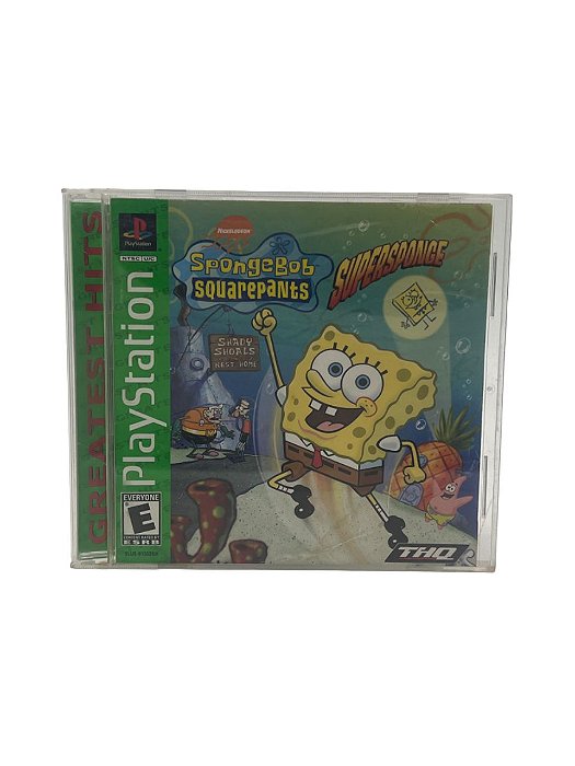 Jogo Mídia Física PS1 - Bob Esponja Super Esponja