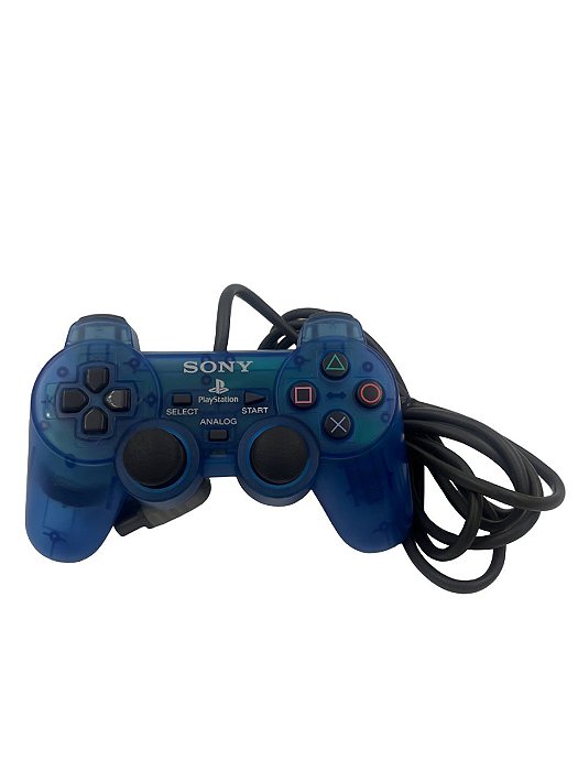 Controle Dualshock PS1 Ocean Blue
