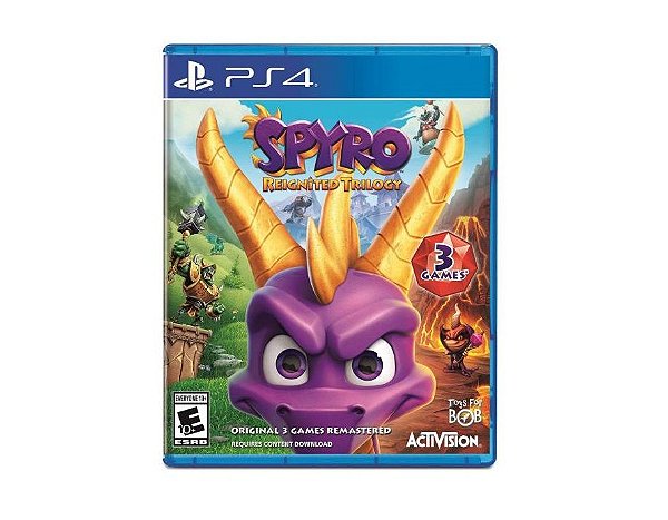 Jogo Mídia Física PS4 - Spyro Reignited Trilogy
