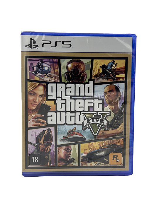 Jogo Mídia Física PS5  GTA 5
