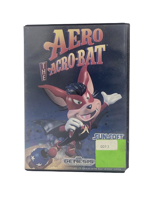 Jogo Mídia Física Mega Drive - Aero the Acro-bat