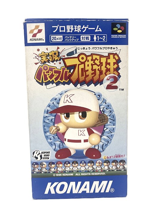 Jogo Super Famicom - Jikkyou Powerful pro 2 JP