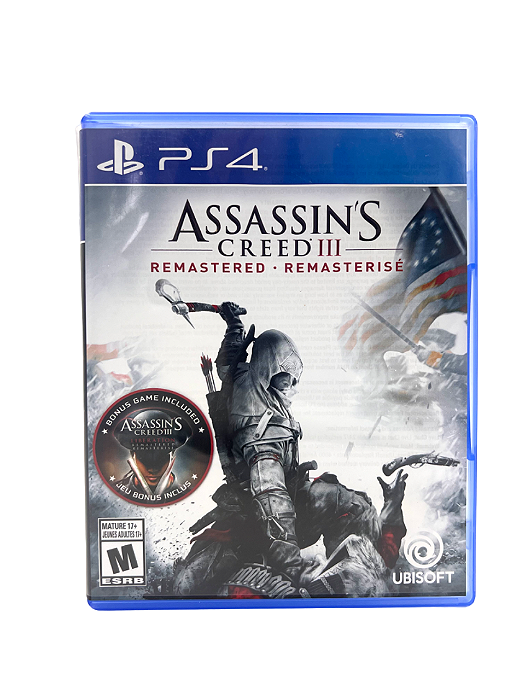Jogo Mídia Física PS4 Assassins Creed 3